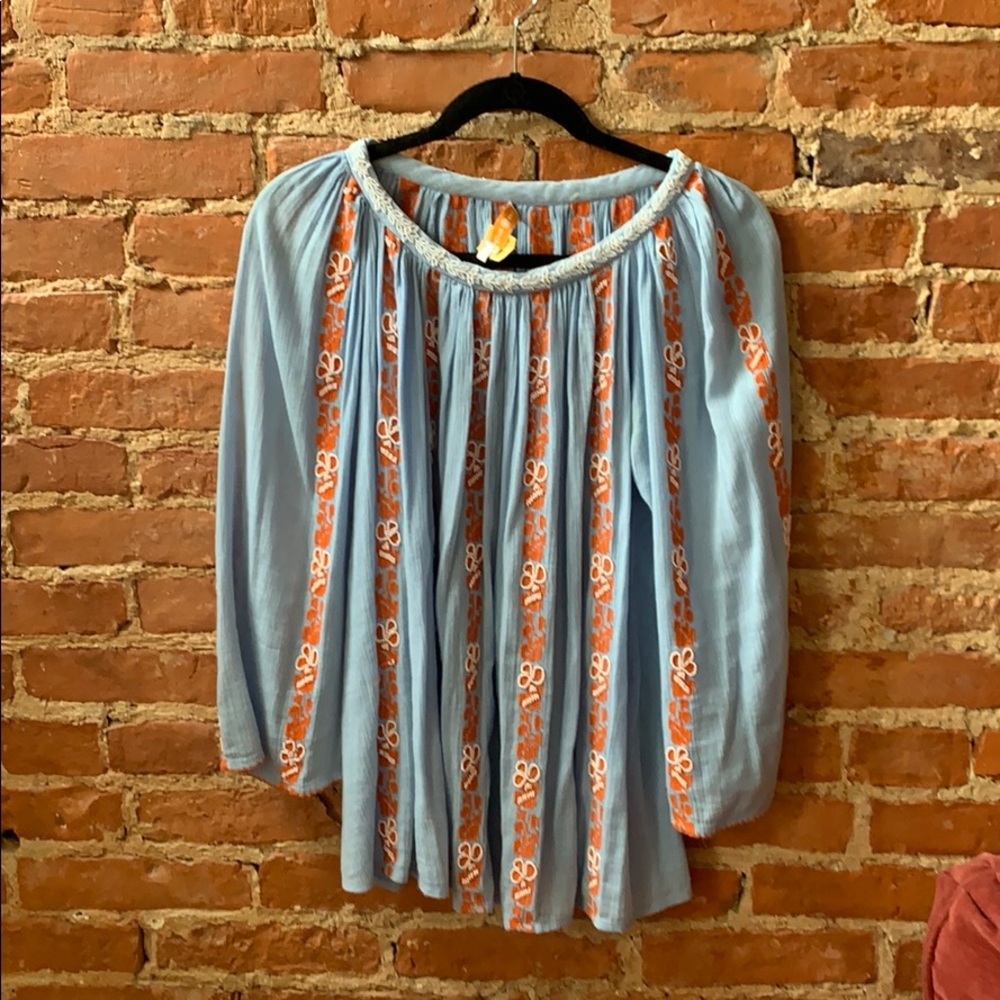 Tory Burch embroidered and beaded blouse